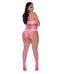 Exposed Club Candy Basque & Cheeky Panty Pink QN - Image 3