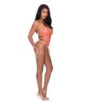 Exposed Rude Awakening Strappy Teddy Orange S/M - Image 2