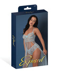 Exposed Blue Sky Long Chemise & Boy Short Panty - Light Blue L/XL - Image 4