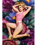 Exposed Wisteria Mist Lace Bustier Cami & Thong 2 pc Set - Pink L/XL - Image 4