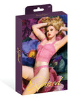 Exposed Wisteria Mist Lace Bustier Cami & Thong 2 pc Set - Pink S/M - Image 5