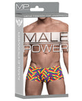 Male Power Pride Fest Contoured Pouch Mini Short Rainbow LG - Image 4