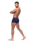 Male Power Diamond Mesh Mini Short Blue LG - Image 2