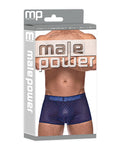 Male Power Diamond Mesh Mini Short Blue MD - Image 4