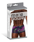 Male Power Galactic Sheer Poly Spandex Mini Short Multi Color LG - Image 3