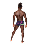 Male Power Galactic Sheer Poly Spandex Mini Short Multi Color XL - Image 2