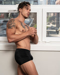 Male Power Male Power Satin Lycra Boxer Black Large - Image 3
