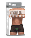 Male Power Private Screening Micro Mesh & Modal Pot Leaf Black SM - Image 4