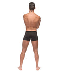 Male Power Private Screening Micro Mesh & Modal Pot Leaf Black XL - Image 3