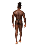 Male Power Rude Awakening Mesh Strap Thong Black L/XL - Image 2