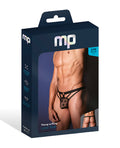 Male Power Love Star Thong w/Ring - Black S/M - Image 3