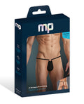 Male Power Male Power G-String w/Front Ring Black O/S - Image 3