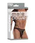 Male Power Male Power Stretch Net Pouch Thong Black S/M - Image 3