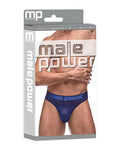 Male Power Diamond Mesh Bong Thong Blue S/M - Image 4