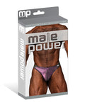 Male Power Hocus Pocus Stretch Poly Spandex Uplift Bong Thong Purple L/XL - Image 3