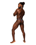 Male Power Hocus Pocus Stretch Poly Spandex Uplift Bong Thong Purple S/M - Image 2