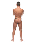Male Power Diamond Mesh Posing Strap Blue O/S - Image 3