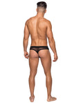 Male Power Hoser Stretch Mesh Thong Black L/XL - Image 2