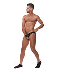 Male Power Male Power Nylon Spandex Pouchless Brief Black O/S - Image 2