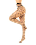 Mapale Fenced Net Pantyhose Black O/S - Image 2