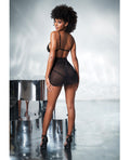 Mapale Mesh & Lace Two in One Teddy w/Detachable Skirt Black S/M - Image 4