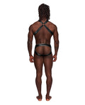 Male Power Fetish Uranus Nylon Spandex Moonshine Harness Brief Black L/XL - Image 3