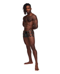 Male Power Fetish Vulcan Nylon Spandex Caged Short Black S/M - Image 2