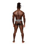 Male Power Sheer Prints Mesh Poly Spandex Thong Optical L/XL - Image 2