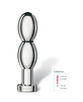 Mystim Mystim O(h!)-thello e-Stim Oval Aluminum Dildo - Image 4
