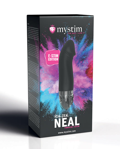 Mystim Mystim Real Deal Neal eStim Realistic Vibrator - Black