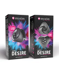 Mystim Mystim Hearts Desire eStim Layon Vibrator - Black