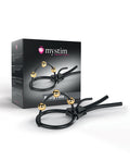 Mystim Mystim Pearly Pete Corona Strap w/Gold Balls - Black - Image 5