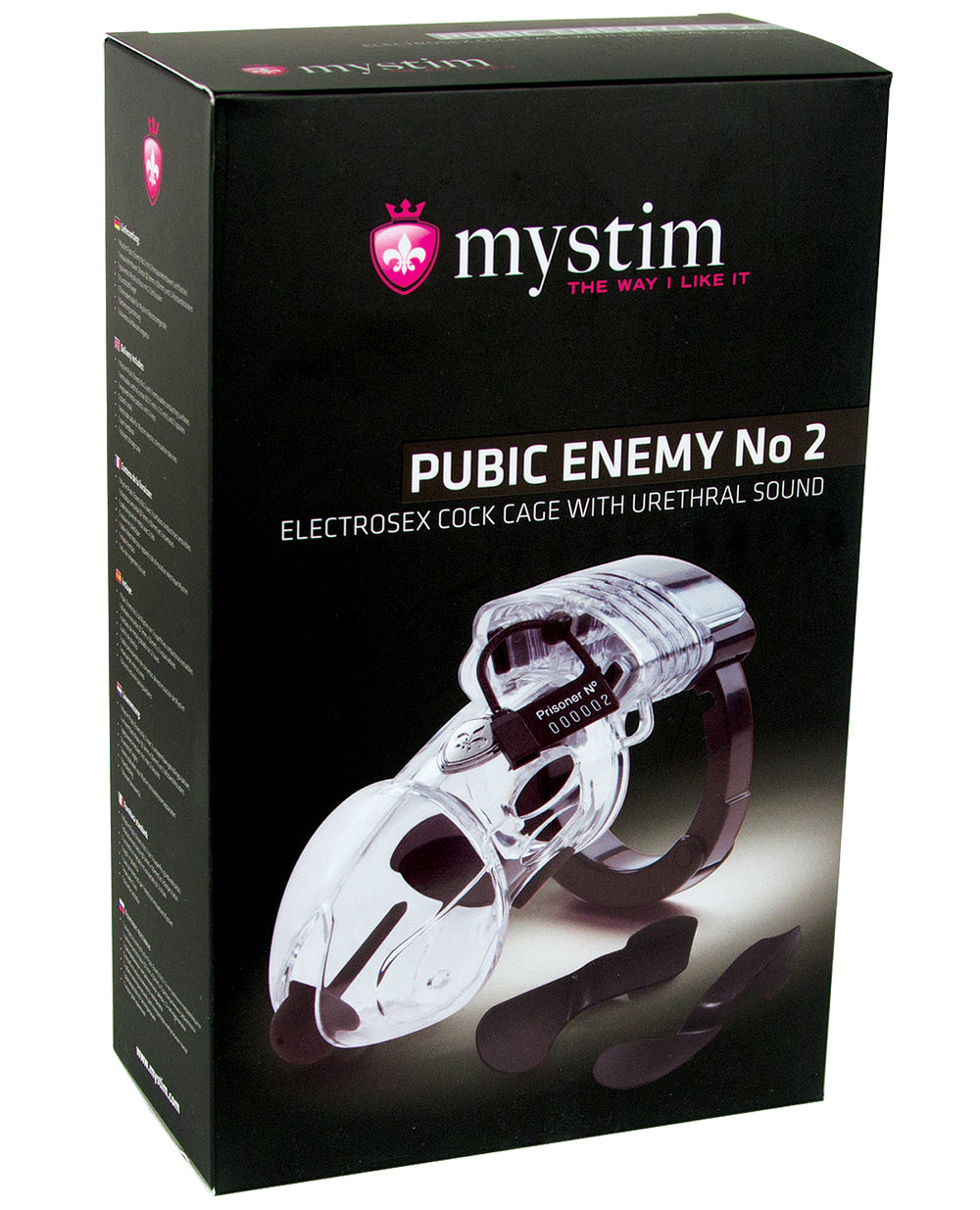 Mystim Mystim Pubic Enemy #2 Cock Cage - Clear