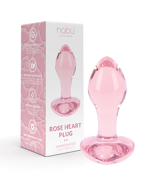 Nobu Nobu Rose Heart Plug - Pink