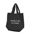 Nobu Nobu Vanilla Is For Ice Cream Reusable Tote - Black