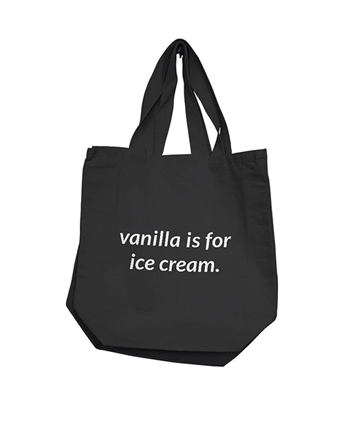 Nobu Nobu Vanilla Is For Ice Cream Reusable Tote - Black