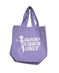 Nobu Nobu Good Vibes Only Reusable Tote - Lilac