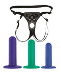 Nobu Nobu Tai Silicone Dildo Set w/Adjustable Strap On - 3 Piece Kit Assorted Colors - Image 2