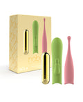 Nobu Nobu Nola Interchangeable Bullet Set - 3 Piece Set Pink/Green