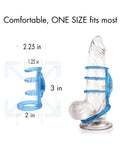 Doctor Love Doctor Love's Zinger Vibrating Cock Cage - Blue - Image 2