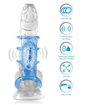 Doctor Love Doctor Love's Zinger Vibrating Cock Cage - Blue - Image 4