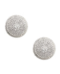 Neva Nude Neva Nude Burlesque Big O Crystal Jewel Reusable Silicone Pasties - Silver O/S