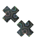 Neva Nude Neva Nude Holographic X Factor Pasties - Black O/S