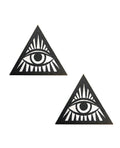 Neva Nude Neva Nude Eye of Providence Pasties - Black/White O/S - Image 2