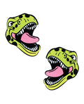 Neva Nude Neva Nude Black Light Dinosaur Pasties - Green O/S