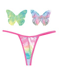 Neva Nude Neva Nude Naughty Knix Rainbow Sherbet Velvet G-String & Pasties - (Color Varies) Multi O/S