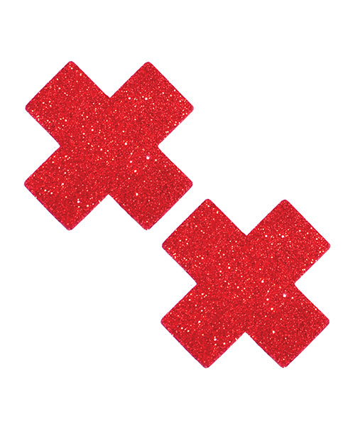 Neva Nude Neva Nude Ravish Me Glitter X Factor Pasties - Red O/S