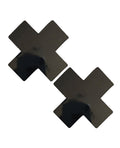 Neva Nude Neva Nude Dom Queen Status Wet Vinyl X Pasties - Black QN