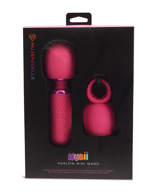 Nu Sensuelle Nu Sensuelle Harlow Mini Wand w/Masturbator Attachment - Pink