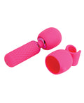 Nu Sensuelle Nu Sensuelle Harlow Mini Wand w/Masturbator Attachment - Pink - Image 3